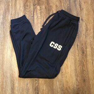 CSS Logo Navy Women's Joggers with Drawstring Waist